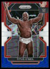 2022 Panini Prizm WWE Red White Blue #183 Titus O'Neil wrestling card
