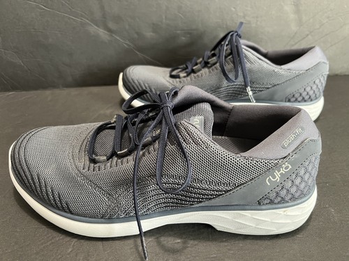 Ryka Lexi Plush Fit Womens Gray Mesh Memory Foam Lace Up Tennis Shoes Size 11W - Picture 9 of 11