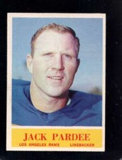 1964 PHILADELPHIA #92 JACK PARDEE EXMT (RC) RAMS *X113517