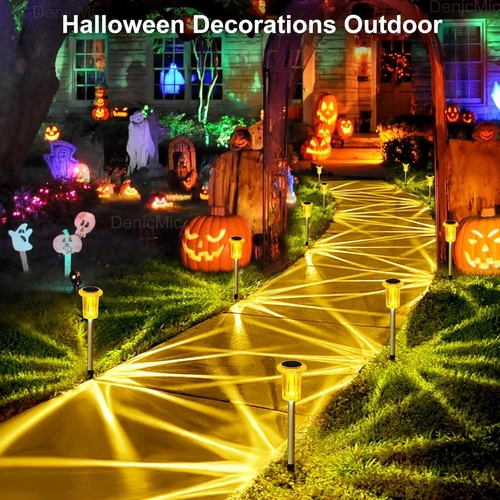 6 PACK Solar Garden Lights Outdoor Halloween LED Flower Stake Lamp Yard Patio - Picture 13 of 26