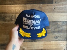 Illinois Banvel Herbicide Believer Snapback Hat VTG Thin Fully Foam Cap USA Made