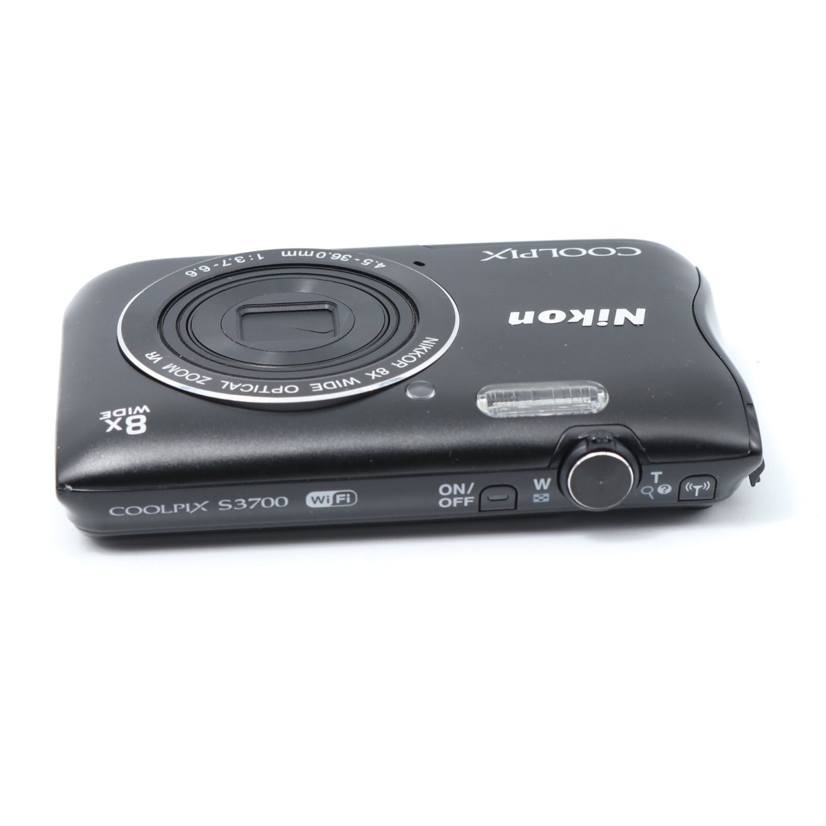 Nikon Coolpix S3700 Black 20MP 8x Compact Digital Camera Nikon Coolpix S3700 Black 20MP 8x Compact Digital Camera