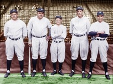 Babe Ruth Waite Hoyt Bob Shawkey colorized 8x10 print-Free Shipping 