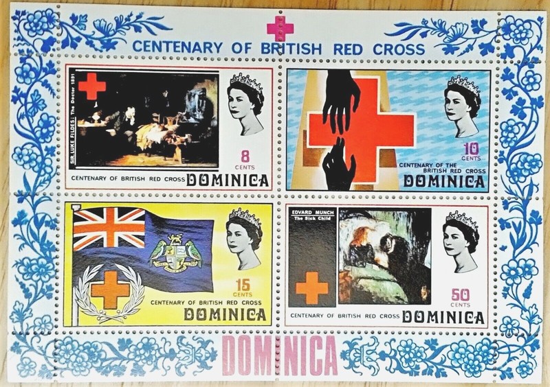 VINTAGE CLASSICS - Dominica 1970 - British Red Cross - S/S - Scott 311a - MNH