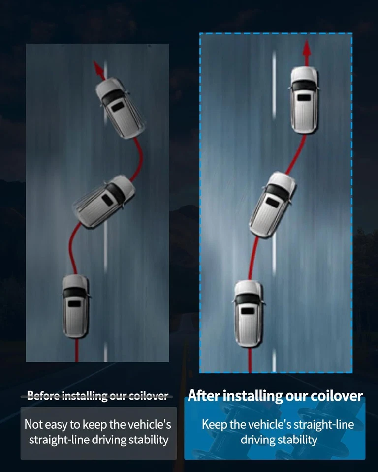 Full Coilovers For Lexus IS250 IS350 2006-2013 Coil Springs Suspension Struts - Image 3 of 4