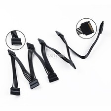 SATA Power 15 Pin 1 Male To 8 Female Splitter HDD SSD Hard Drive Cable