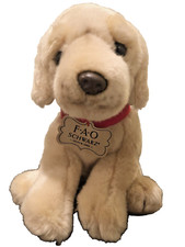 FAO Schwartz Toy Store Plush Golden Retriever Dog Soft Collector  s Item