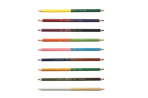 Faber Castell 6 Bi-Color Pencil's Set 12 Shades - Picture 2 of 3