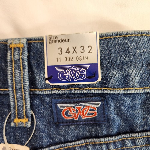 GWG Scrubbies Men's Blue Jeans Preshrunk Denim Stonewash Finish w/ Tags 34"x32" - Picture 10 of 17