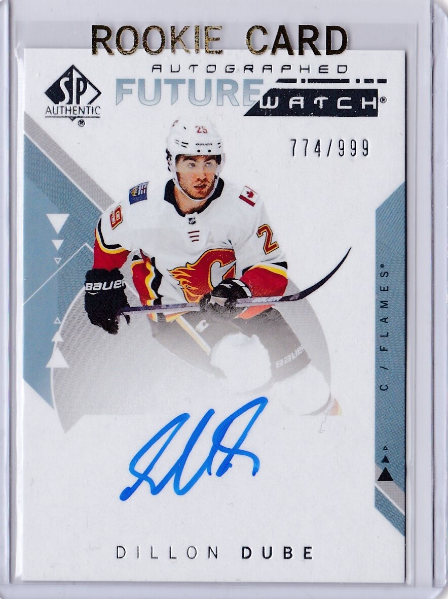 2018-19 SP Authentic Dillon Dube Auto Rookie Card RC #194 Future Watch 774/999