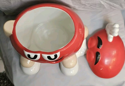 Very Rare M&M M Original RED CHARACTER Cookie Jar - LARGE - Vintage - Picture 5 of 17