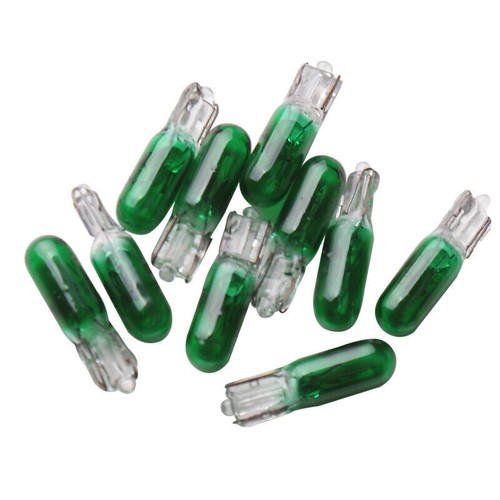 10pcs Green W2W T5 Car Dashboard Light Panel Gauge Halogen Instrument Lamp Bulb - Picture 6 of 11