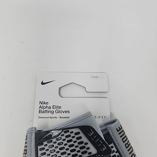 Guanti Nike Alpha Elite Batting Uomo Taglia Large Purdue Boilermakers Baseball NUOVI - Foto 3 di 5
