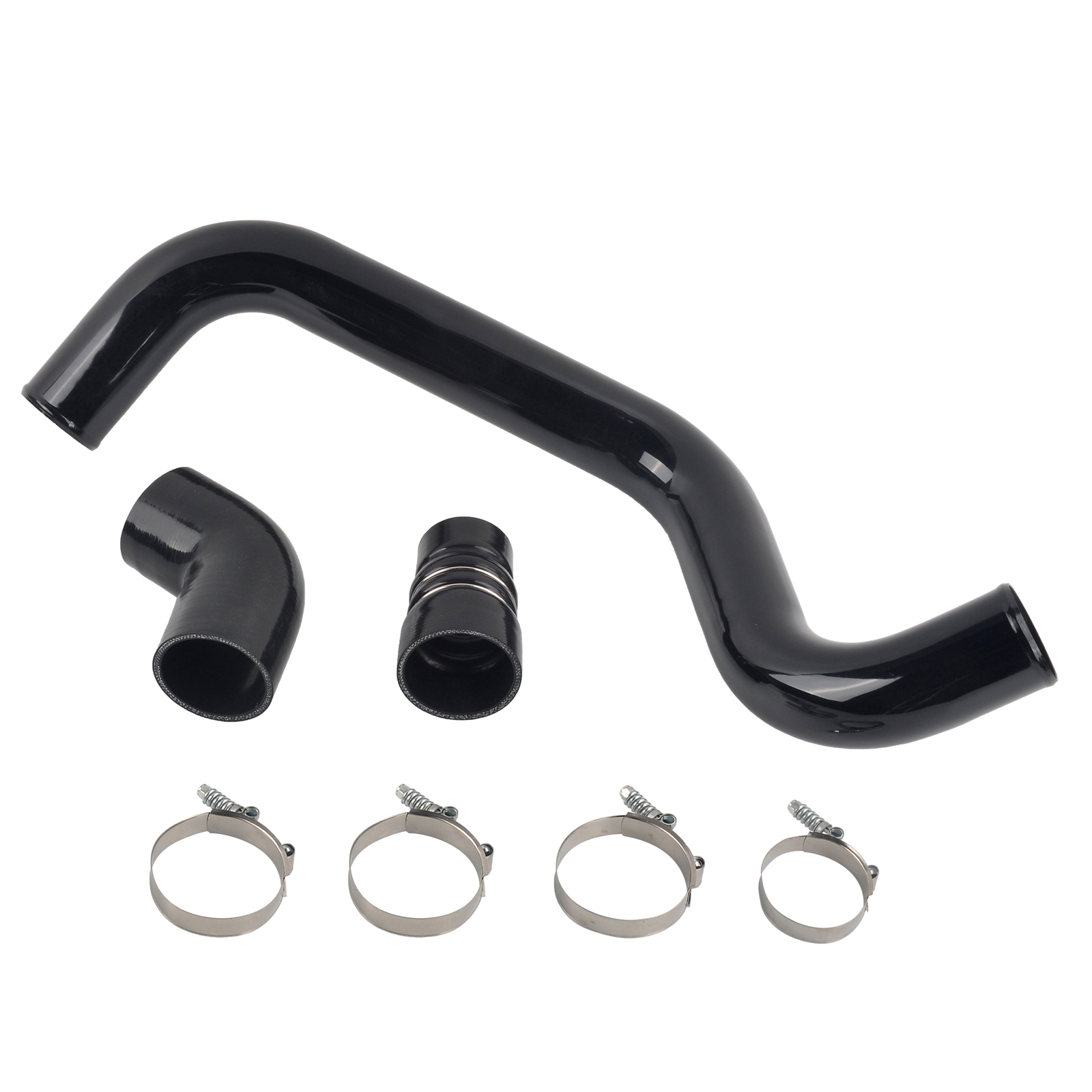04-10 Chevy GMC 6.6L Duramax Diesel Hot Side Aluminum Intercooler Hose Kit