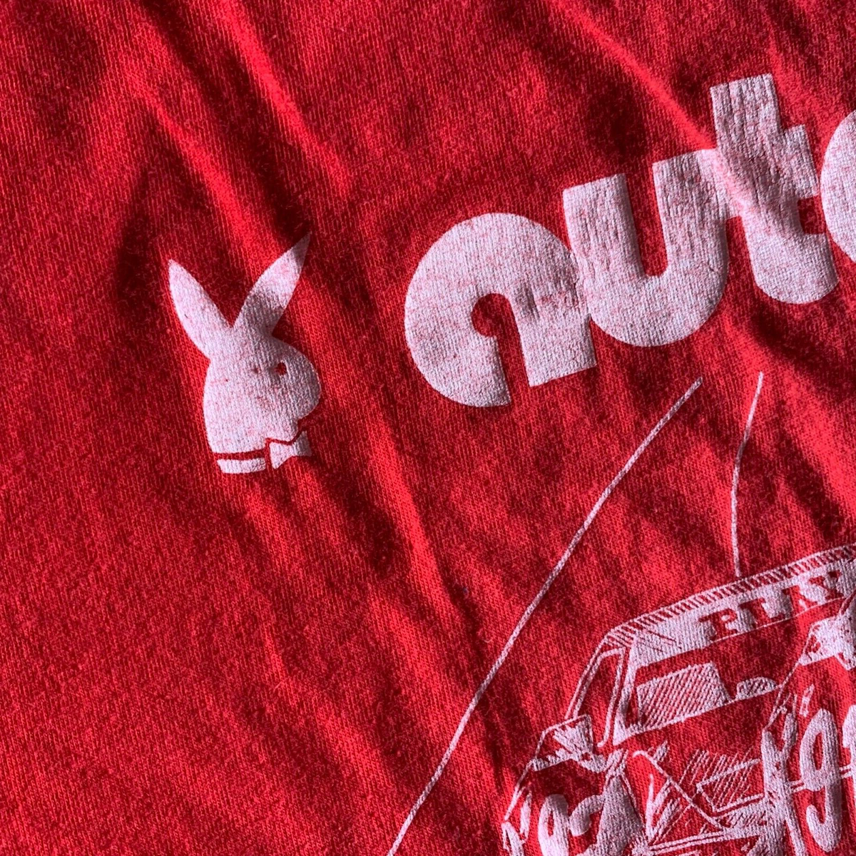 1980s VINTAGE 80s PLAYBOY AUTOCRAFT RACING TEAM T-SHIRT MEN SZ L
