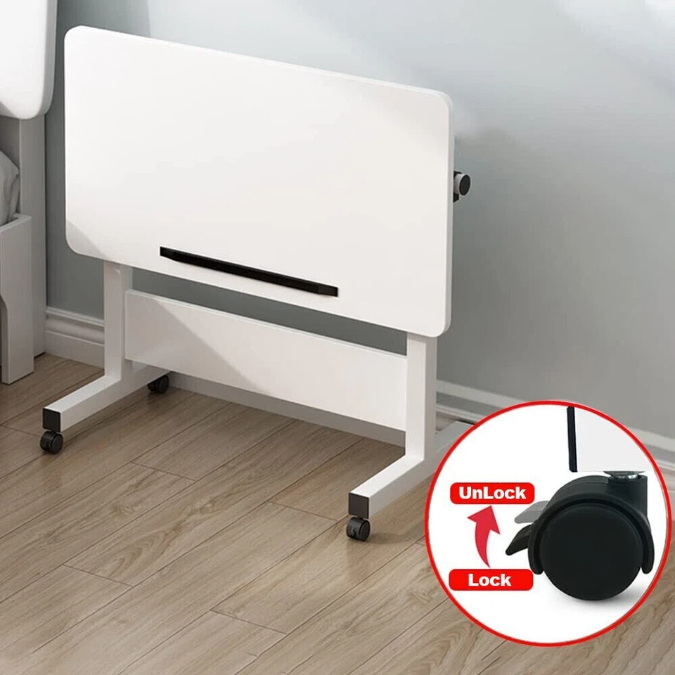 Portable Mobile Laptop Desk Computer Height Adjustable Table Sit Stand Standing - image 3 of 4