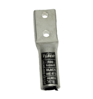 ILSCO ALND-6000-12-134 Aluminum Compression Lug, 600kcmil, Black Die 473
