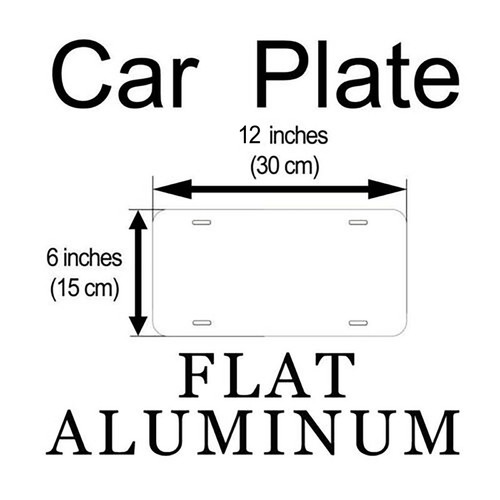 Placa de licencia de coche novedosa de aluminio Just Married - Imagen 5 de 8