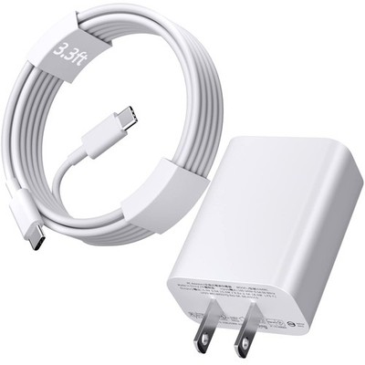 USB C Wall Charger for iPhone 17 Pro 16 15 Pixel 10 9, 18W Plug-in Charging B...