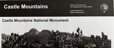 New CASTLE MOUNTAINS   NATIONAL PARK SERVICE UNIGRID BROCHURE/MAP  Out of Print