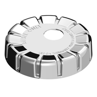 Locking Fuel Cap Cover for Kenworth Chrome Plastic Tape Mount UP#42522