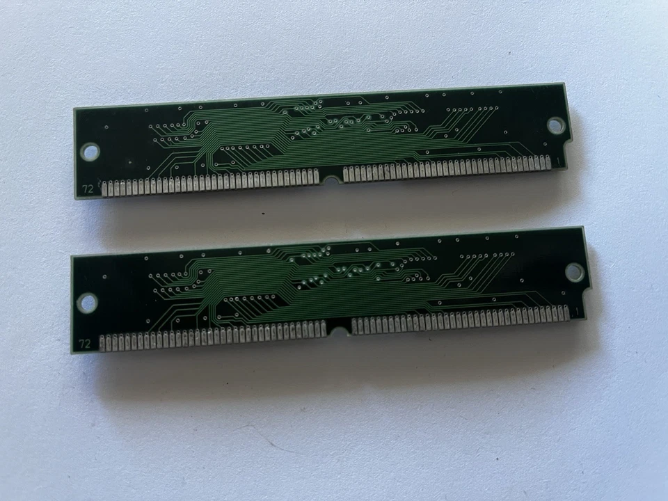 2x Panasonic 4MB 72-Pin SIMM RAM FPM DRAM 60ns Vintage (8MB total)  - Immagine 2 di 2