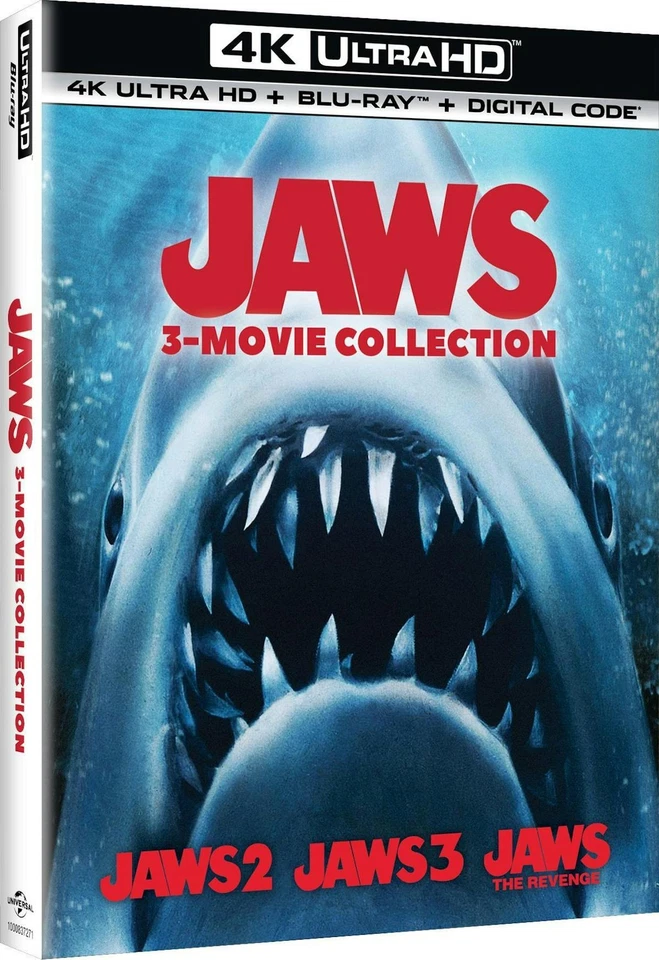 Jaws 3-Movie Collection - 4K Ultra HD + Blu-ray + Digital 4K UHD Blu-ray  NEW Foto 3 de 4