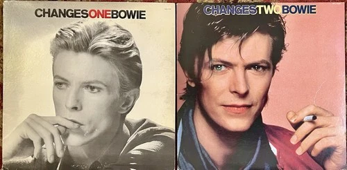 LOT 2 LPS CHANGES BOWIE ONE and TWO David Bowie U.S. OG Pressings NM- Vinyl