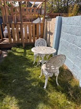Vintage cast iron bistro set