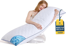 DOWNSTORIA Memory Foam Body Pillow for Adults, Full Long Pillow Insert for Side
