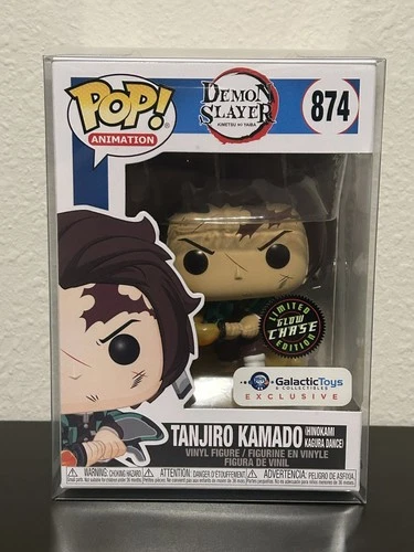 NEW! Demon Slayer Funko 874 GITD Chase Tanjiro Kamado Galactic Toys Exclusive!