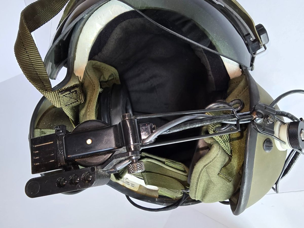 Vintage Gentex SPH4B Flight Helmet w/ Dual Visor & NVG Mount Size