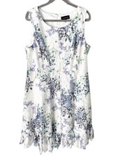 Lane Bryant Dress Women's 18 20 All Over Lace Floral Fit Flare Ethereal Girly