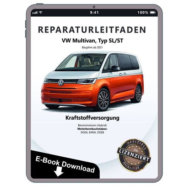 Vw Multivan Sl St 21> Kraftstoffversorgung Benzin Hybrid Reparaturanleitung Pdf-image