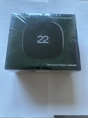 ecobee Wi-Fi Smart Thermostat Enhanced EB-STATE6L-01 Black NEW