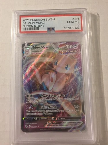 Fusion Strike Mew VMAX 2021 Fusion Strike Mew VMAX #114 Alt Art