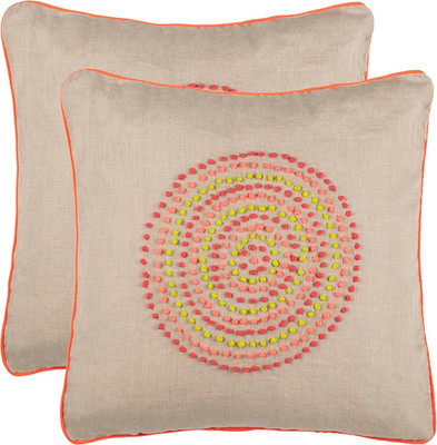 Vibrant Love Knots Neon Rainbow Throw Pillows, 20x20-Inch, Set of 2