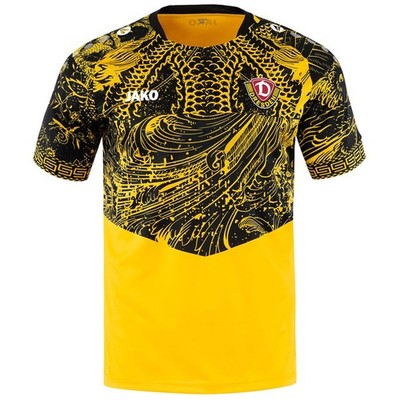 Jako Dynamo Dresden Warm Up Shirt 25/26 Yellow Sgd Fan Jersey Aufwärmtrikot