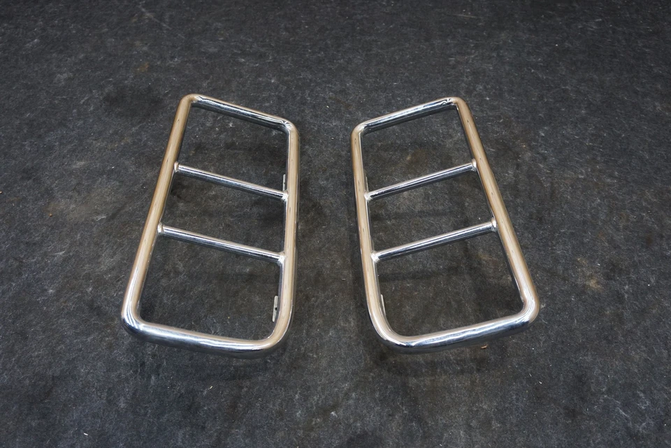 Juego de bisel protector de luz trasera izquierda y derecha cromado OEM Hummer H2 2003-07 Foto 3 de 4