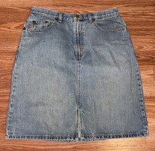 Women s EDDIE BAUER Denim Jean Skirt, 100 Cotton, Petite 10