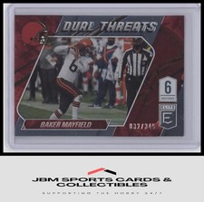 2021 Donruss Elite #DT8 Baker Mayfield Dual Threats #/349