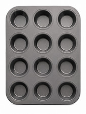 12 Cup Non-Stick Muffin Tray Cupcake Baking Tin Oven Bakeware Pan 25cm