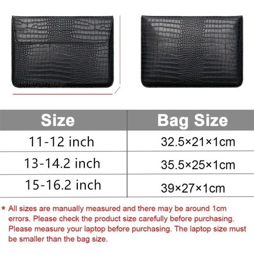 PU Leather Laptop Sleeve for Macbook/Lenovo/ASUS/HP/Samsung Laptop Accessories - Bild 2 von 12