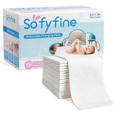 100 Count Disposable Changing Pads for Baby 17" x 24"Portable Changing Diaper...