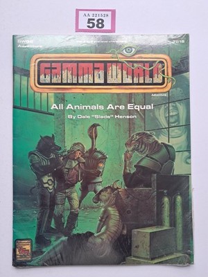 GAMMA WORLD # GWG2 ALL ANIMALS ARE EQUAL # 7519 TSR 1998 MINT FACTORY SEALED