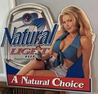 Vintage 1996 Natural Light “A Natural Choice” Tin Woman Beer Sign Rare HTF 27x28