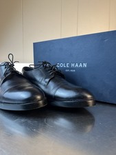 Cole Haan Henry Grand Blucher Cap-Toe Oxfords Black Dress Shoes C24518 - Sz 7.5