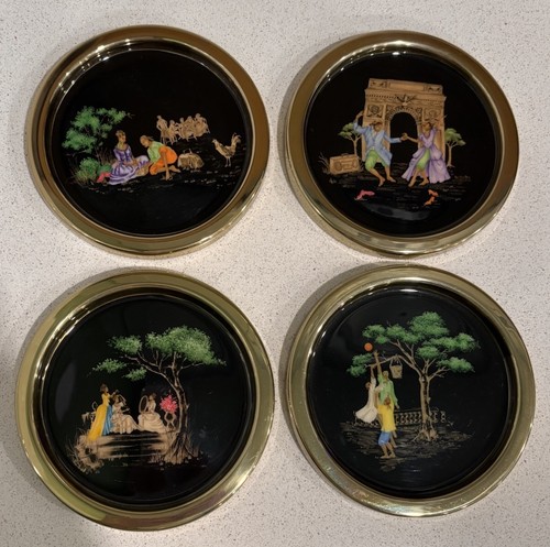 RARE Sheila Bridges x Williams Sonoma Harlem Toile Coasters SET 4 OPEN BOX
