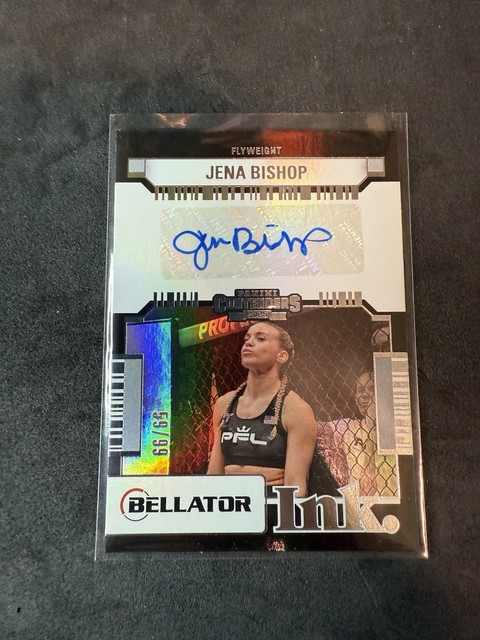2025 Panini Contenders PFL Debut JENA BISHOP #BT-JBS BELLATOR INK AUTO /99