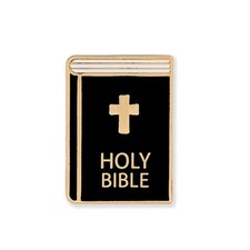 PinMart's Holy Bible Religious Cross Enamel Lapel Pin